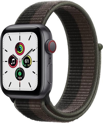 Watch se lte space gray 40mm aluminum sport loop tornado/gray mkr33