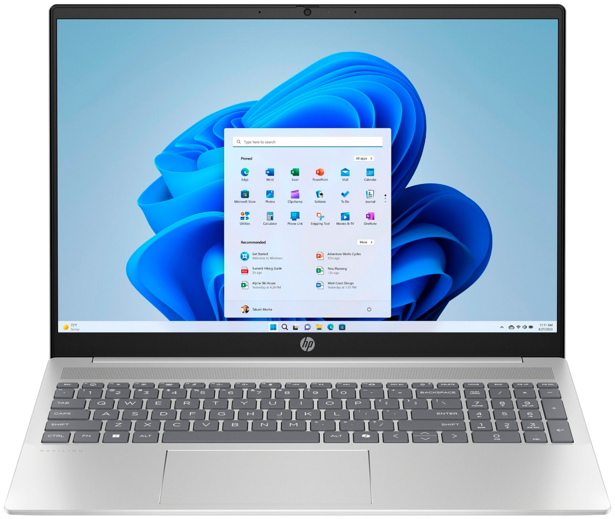 HP Pavilion Laptop 16-af0755ng 16" 2024 2K Ultra 5 125U 16 GB / 1 TB SSD W11H QWERTZ Silber Renew - Ohne Vertrag