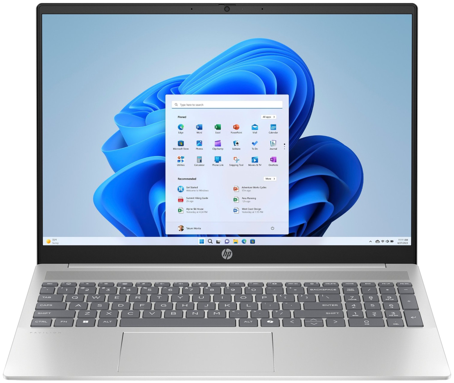 HP Pavilion 16-af0775ng 16" 2024 2K Ultra 7 155U 16 GB 1 TB SSD W11H QWERTZ Silber Renew - Ohne Vertrag