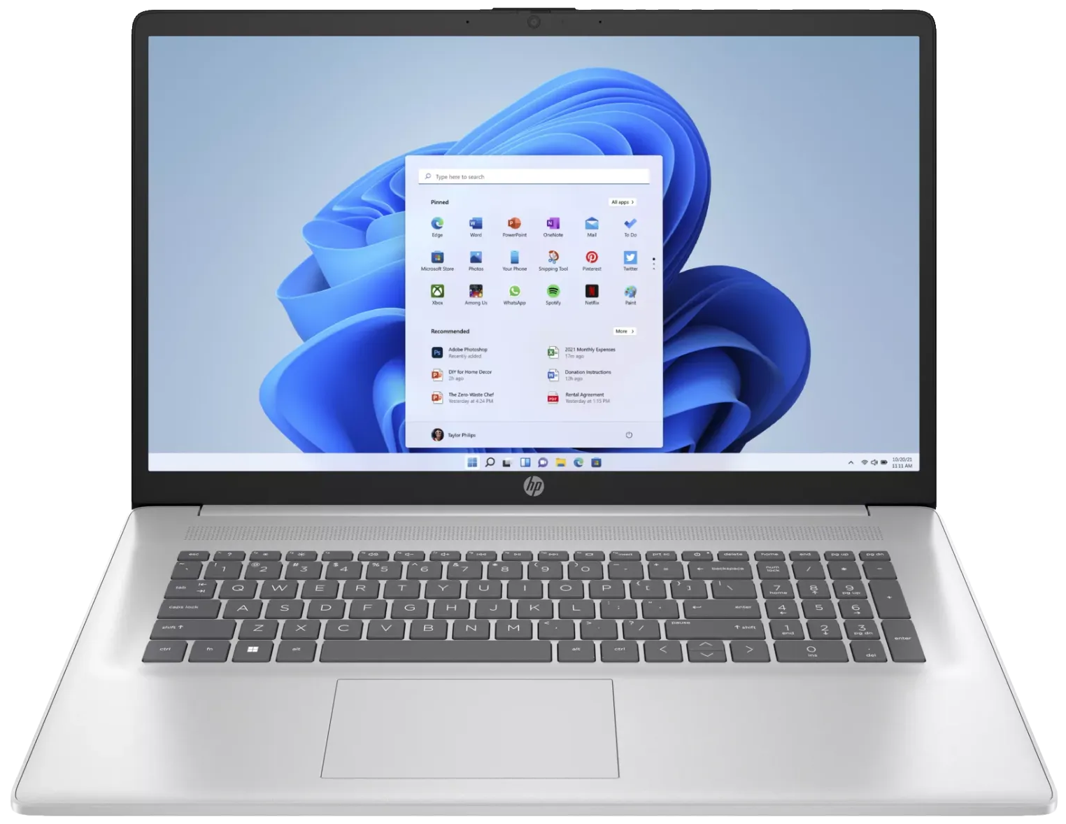 HP 17-cn3600ng 17" 2024 FHD i5-1334U 8 GB / 512 GB SSD W11H QWERTZ Silber Renew - Ohne Vertrag