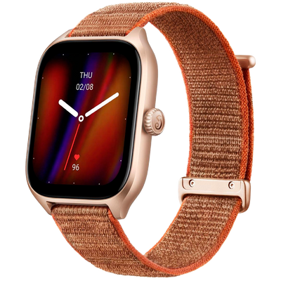 GTS 4 Roségold mit Nylonarmband Braungold