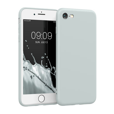 TPU Hülle mit Kameraschutz für Apple iPhone SE (2022) / iPhone SE (2020) / iPhone 8 / iPhone 7 in Hellgrau matt
