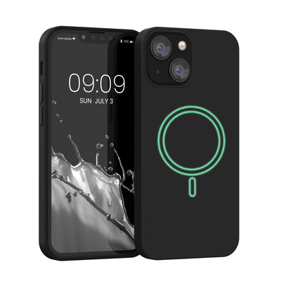 Magnetische Silikon Hülle für Apple iPhone 13 mini Schwarz
