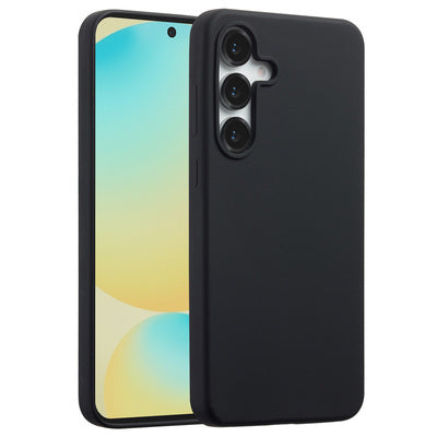 Accezz Liquid Silikoncase mit MagSafe für das Samsung Galaxy S25 FE - Schwarz