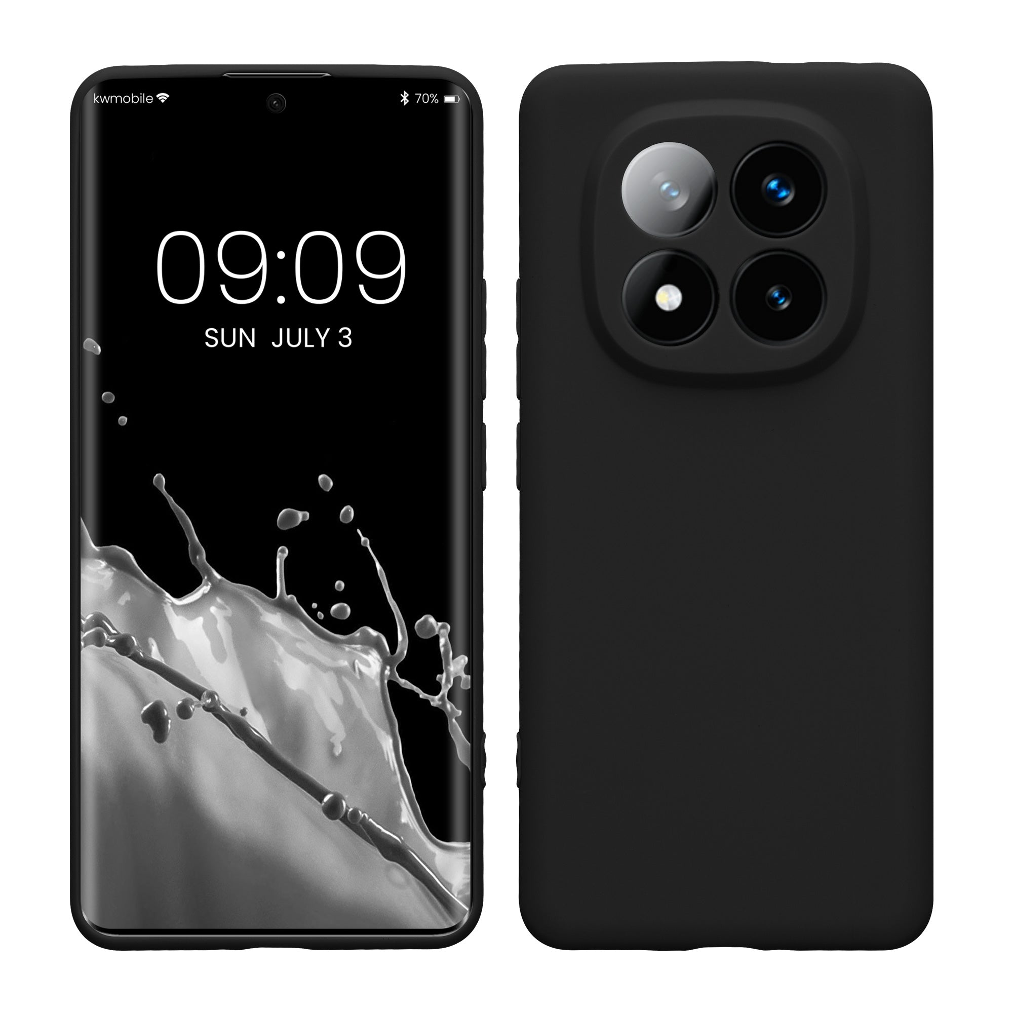 TPU Hülle mit Kameraschutz für Xiaomi Redmi Note 14 Pro+ 5G / Redmi Note 14 Pro Plus 5G in Schwarz matt