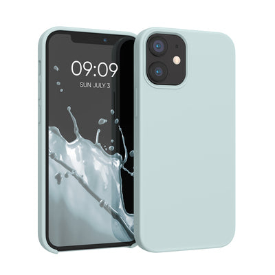 Rubberized silicone shell for Apple iPhone 12 mini in Cool Mint