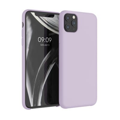 Gummierte Silikon Hülle für Apple iPhone 11 Pro Max in Purple Cloud