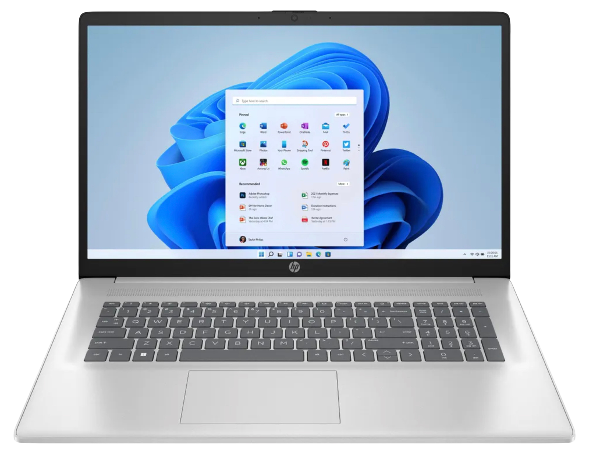 HP 17-cp3574ng 17.3" 2023  R7 7730 16 GB 1 TB Radeon Graphics W11H QWERTZ Renew silber - Ohne Vertrag
