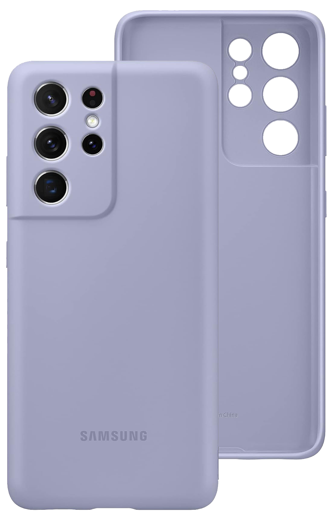 Samsung Silicone Cover (Galaxy S21 Ultra) lila - Ohne Vertrag