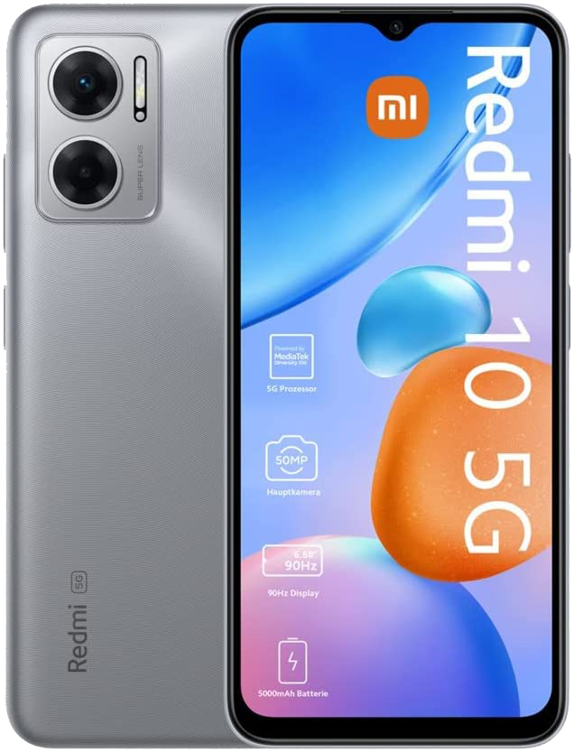 Xiaomi Redmi 10 5G Dual-SIM silber - Ohne Vertrag