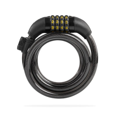 Hama Fahrrad-Zahlenspiralschloss, 120 cm, Schwarz