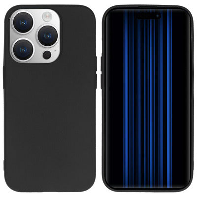 Accezz Color TPU Hülle für das iPhone 15 Pro - Schwarz