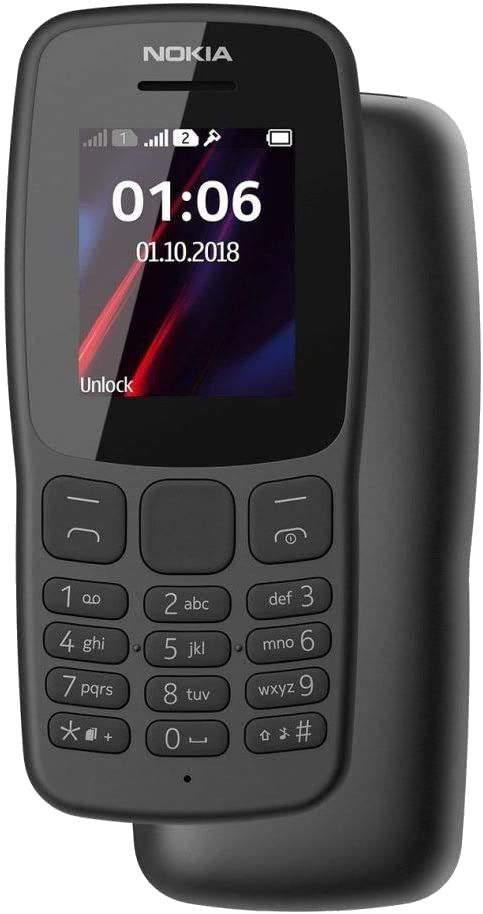 Nokia 106 (2019) Dual SIM schwarz - Onhe Vertrag