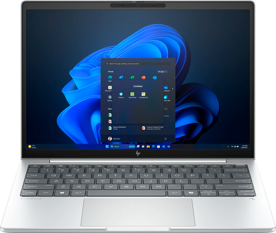 HP EliteBook 8 G1a 13 2025 WUXGA Ryzen AI 5 340 32 GB / 512 GB SSD W11Pro QWERTZ silber Renew - Ohne Vertrag