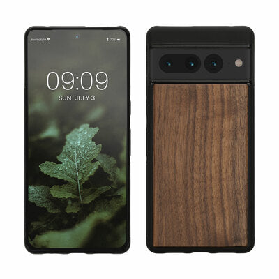 Holzhülle mit TPU Bumper für Google Pixel 7 Pro Walnussholz