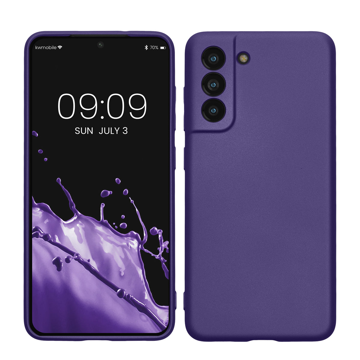 TPU Hülle für Samsung Galaxy S21 FE in Metallic Blauviolett