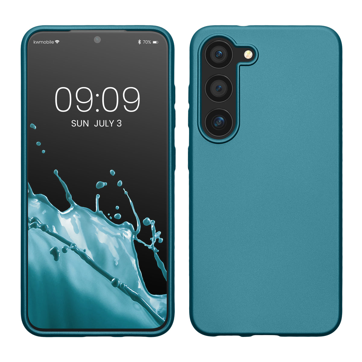 TPU Hülle für Samsung Galaxy S23 Plus in Metallic Karibikblau
