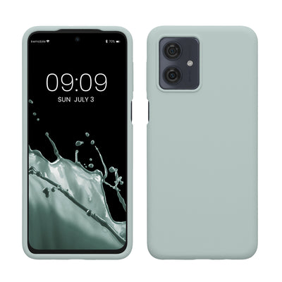 Gummierte Silikon Hülle für Motorola Moto G54 5G in Cool Mint