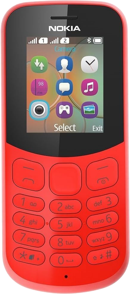 Nokia 130 (2017) Dual-SIM rot - Ohne Vertrag