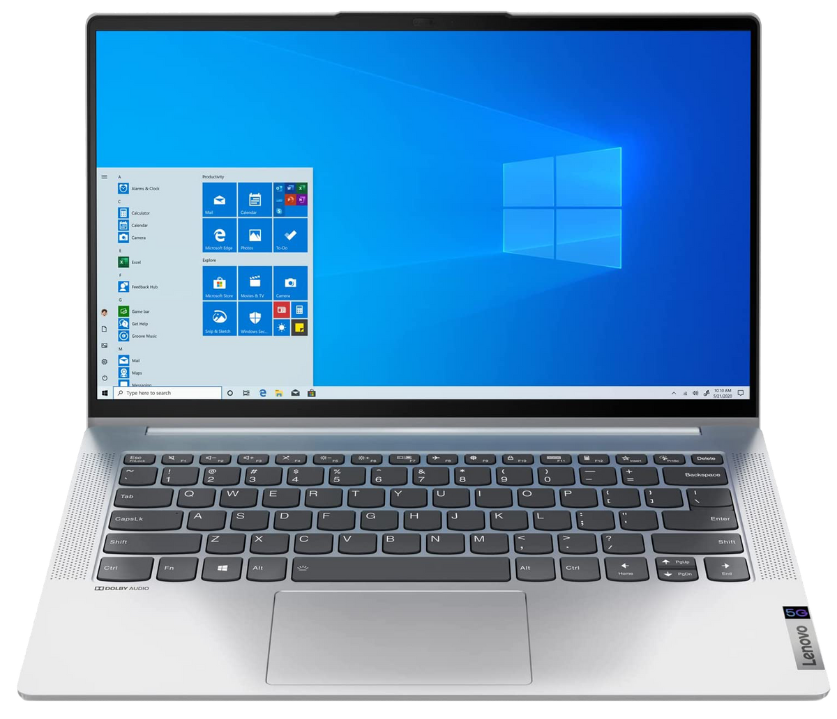 Lenovo IdeaPad 5G 14Q8X05 14" 2022 Snapdragon 8cx 8/512 GB SSD W11H 82KF000KUK QWERTY Silver - Ohne Vertrag