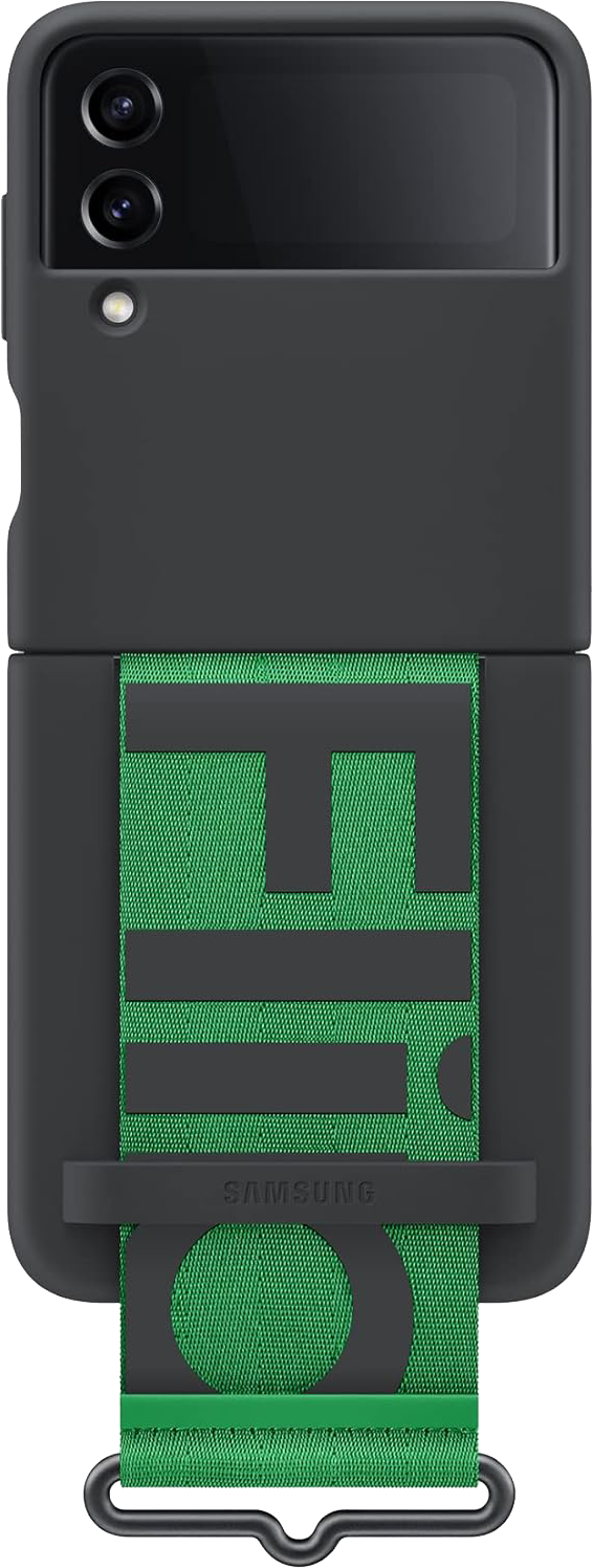 Samsung Silicone Cover with Strap (Galaxy Z Flip 4) schwarz - Ohne Vertrag