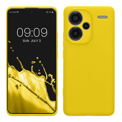 TPU Hülle mit Kameraschutz für Xiaomi Redmi Note 13 Pro+ 5G / Redmi Note 13 Pro Plus 5G in Strahlend Gelb