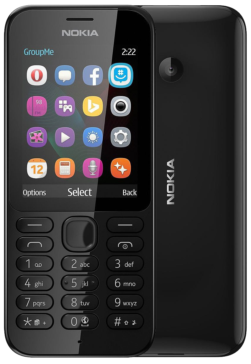 Nokia 222 schwarz - Ohne Vertrag