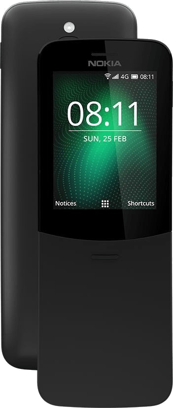 Nokia 8110 4G Dual-Sim schwarz - Ohne Vertrag