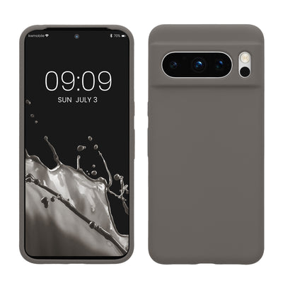 Rubberized silicone shell for Google Pixel 8 Pro in stone dust