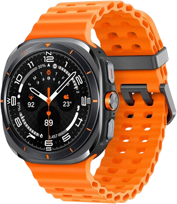 Samsung Galaxy Watch Ultra 2025 47mm LTE L705 Titanium Grey / Marine Band Orange - Ohne Vertrag