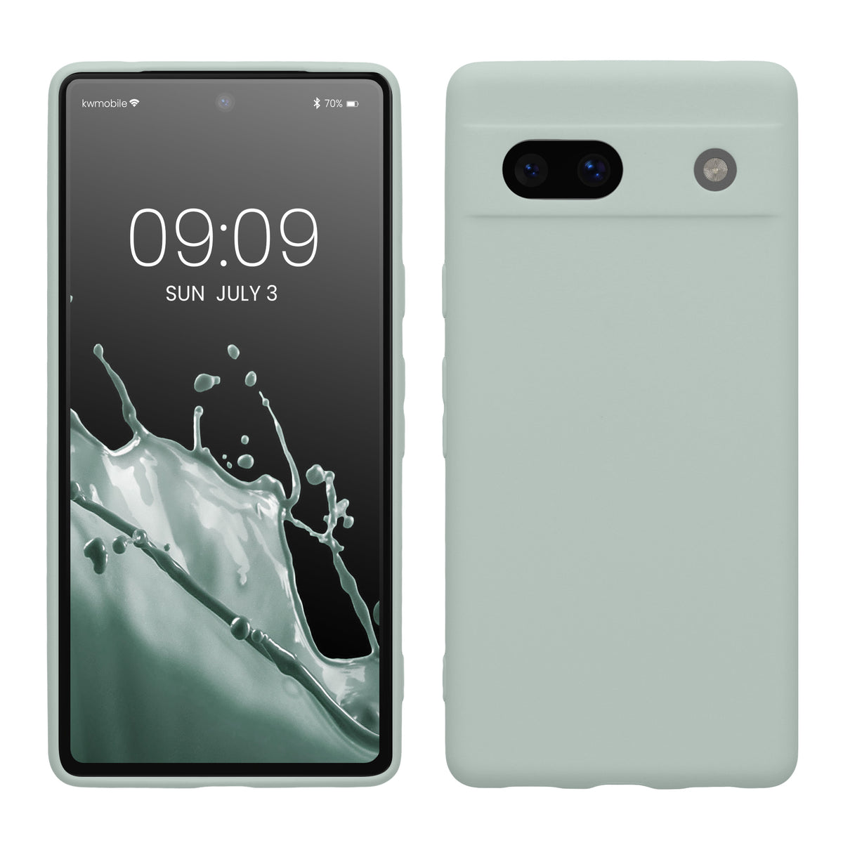 TPU Hülle mit Kameraschutz für Google Pixel 7a in Cool Mint