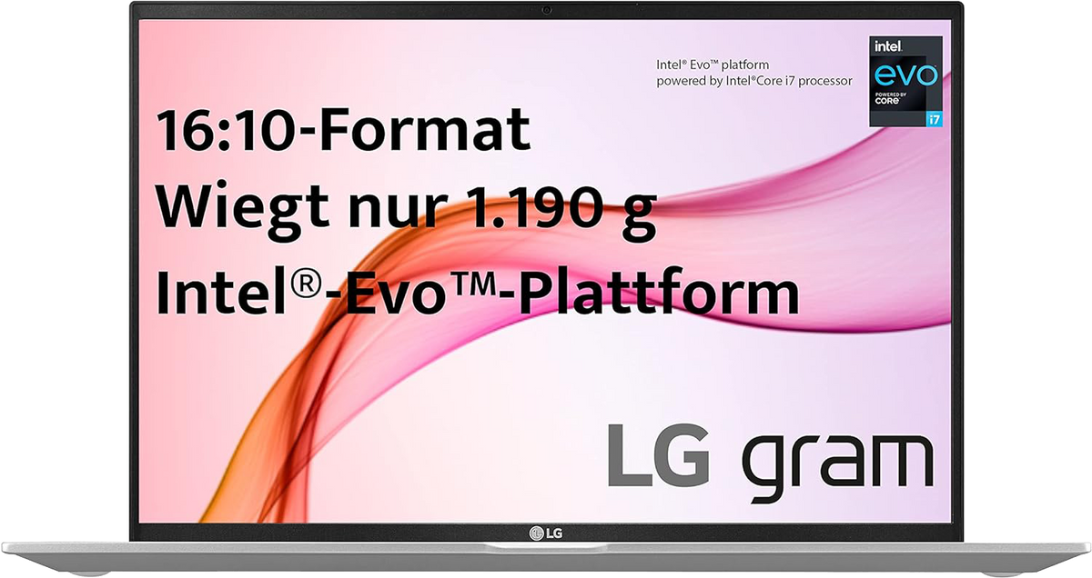 LG Gram 16" 2021 WQXGA i7-1165G7 16 GB / 512 GB SSD W10H 16Z90P-G.AA76G silber - Ohne Vertrag