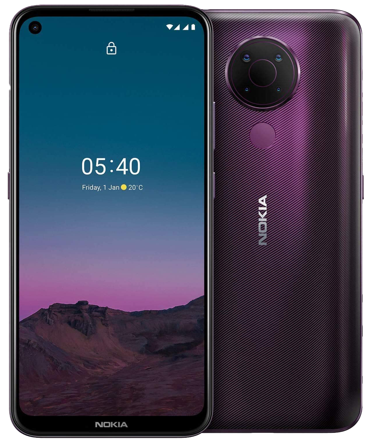Nokia 5.4 Dual-SIM lila - Onhe Vertrag