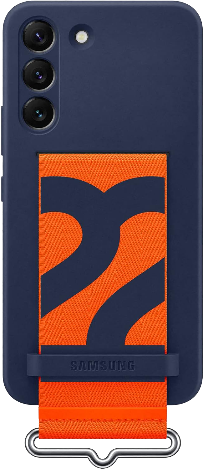 Samsung Silicone Cover with Strap (Galaxy S22) blau - Ohne Vertrag