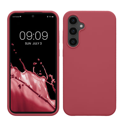 Rubberized silicone shell for Samsung Galaxy S23 Fe in Dark Rose