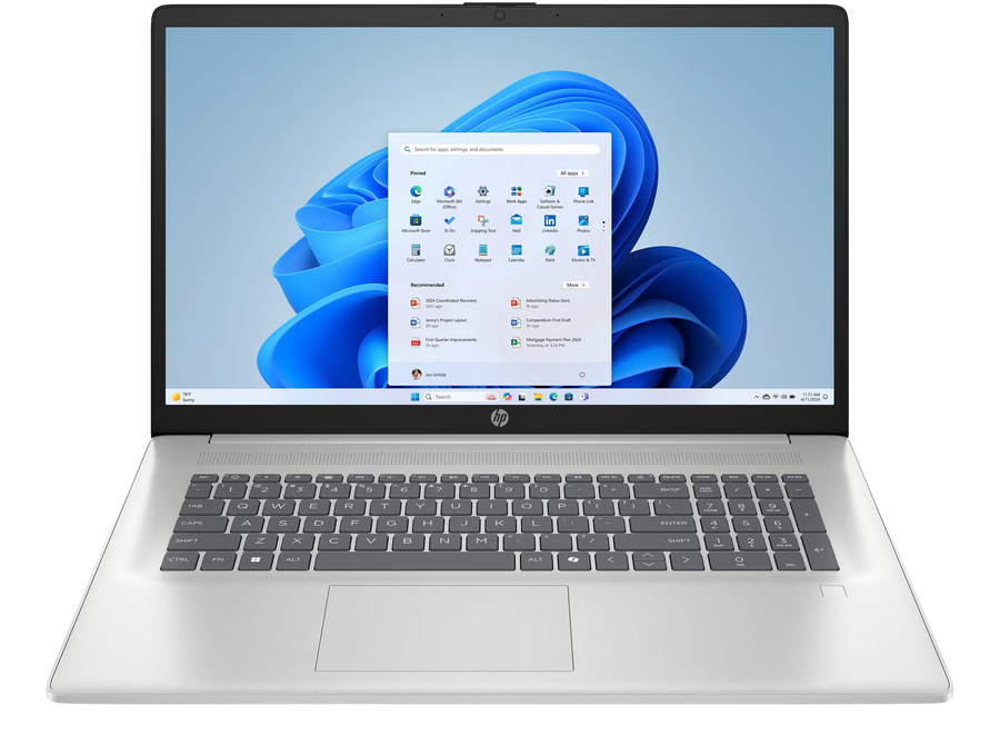 HP 17-cn4740ng 17" 2024 FHD I5 120U 16 GB / 512 GB SSD W11H QWERTZ Silber Renew - Ohne Vertrag