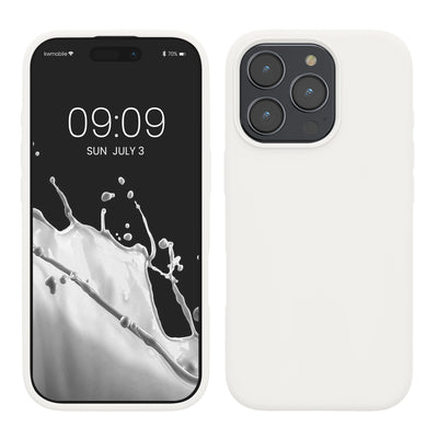 Rubberized silicone shell for Apple iPhone 16 Pro Max in white