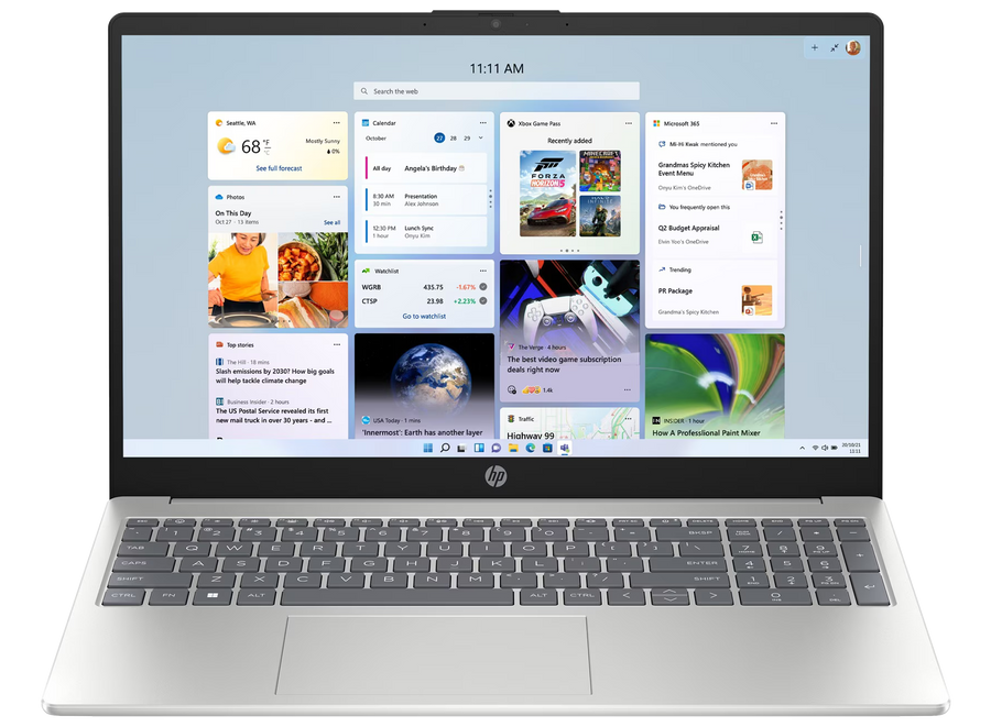 HP 15-fc0777ng 15" 2023 FHD Ryzen 7 7730U 16 GB / 1 TB SSD W11H QWERTZ Silber Renew - Ohne Vertrag