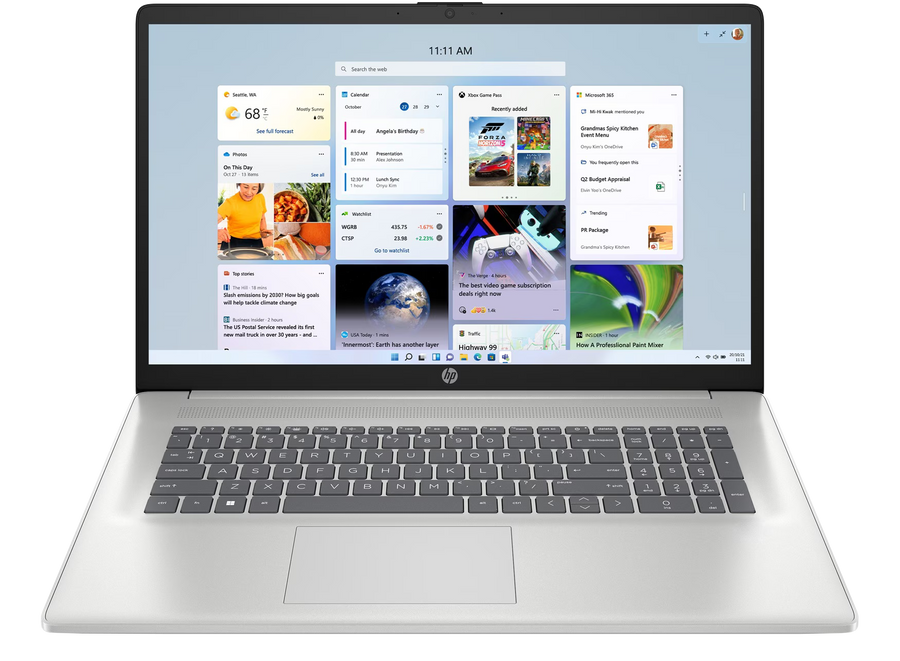 HP 17-cp3775ng 17" 2023 FHD Ryzen7 7730U 16 GB / 512 GB SSD W11H QWERTZ Silber Renew - Ohne Vertrag