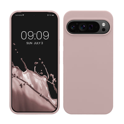 Gummierte Silikon Hülle für Google Pixel 9 Pro XL in Nude Lilac
