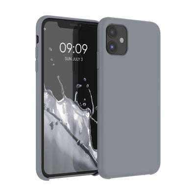 Gummierte Silikon Hülle für Apple iPhone 11 in Stone Dust