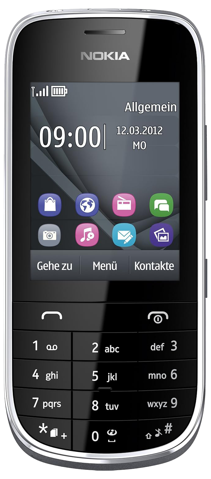 Nokia Asha 203 grau - Ohne Vertrag