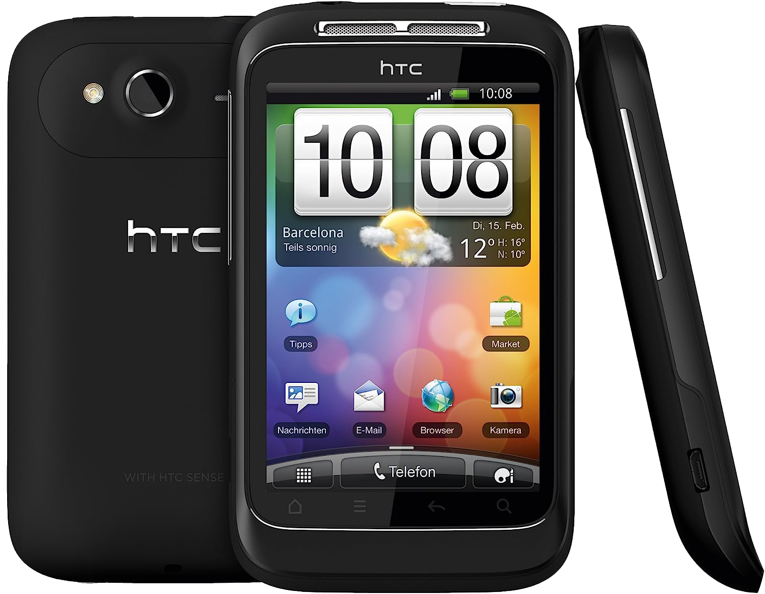HTC Wildfire S PG76100 schwarz - Ohne Vertrag