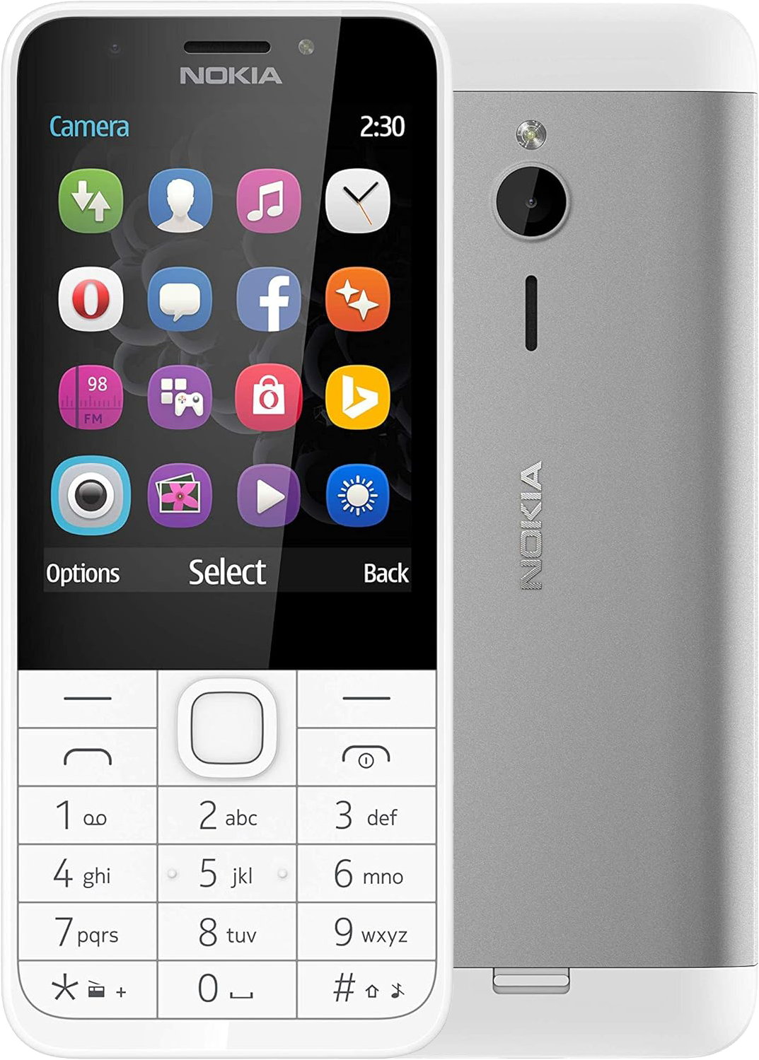 Nokia 230 Single-SIM silber - Ohne Vertrag