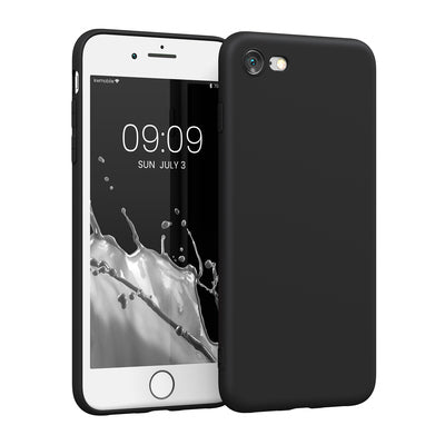 TPU Hülle mit Kameraschutz für Apple iPhone SE (2022) / iPhone SE (2020) / iPhone 8 / iPhone 7 in Schwarz matt