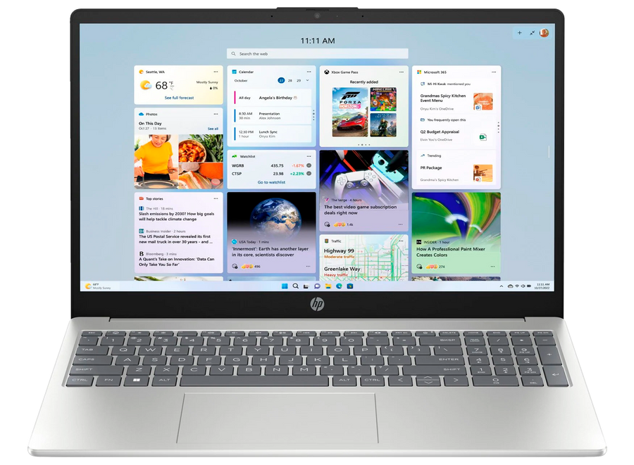 HP 15-fc0906ng 15" 2024 FHD Ryzen 7 7730U 16 GB / 1 TB SSD W11H QWERTZ Silber Renew - Ohne Vertrag