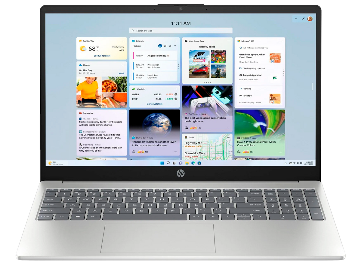HP 15-fc0906ng 15" 2024 FHD Ryzen 7 7730U 16 GB / 1 TB SSD W11H QWERTZ Silber Renew - Ohne Vertrag