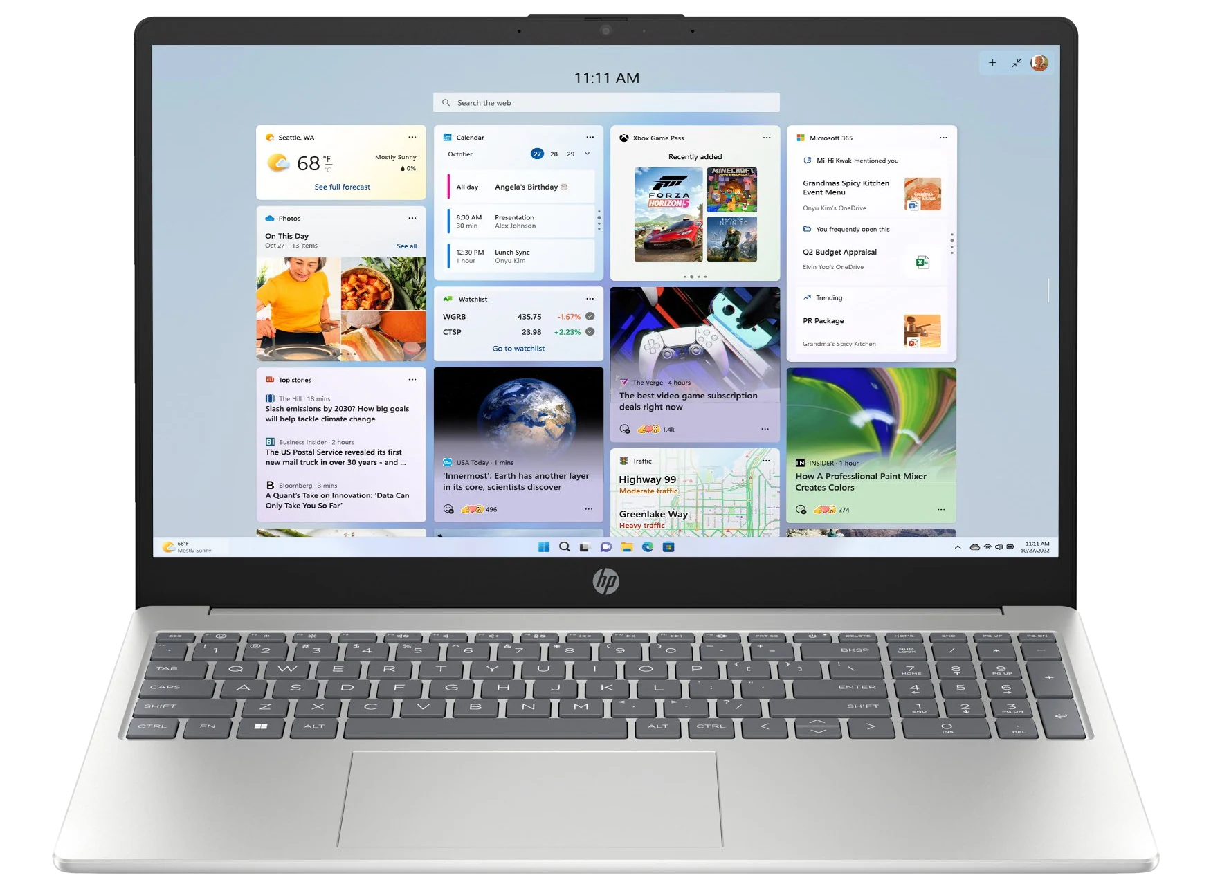 HP 15-fc0906ng 15" 2024 FHD Ryzen 7 7730U 16 GB / 1 TB SSD W11H QWERTZ Silber Renew - Ohne Vertrag