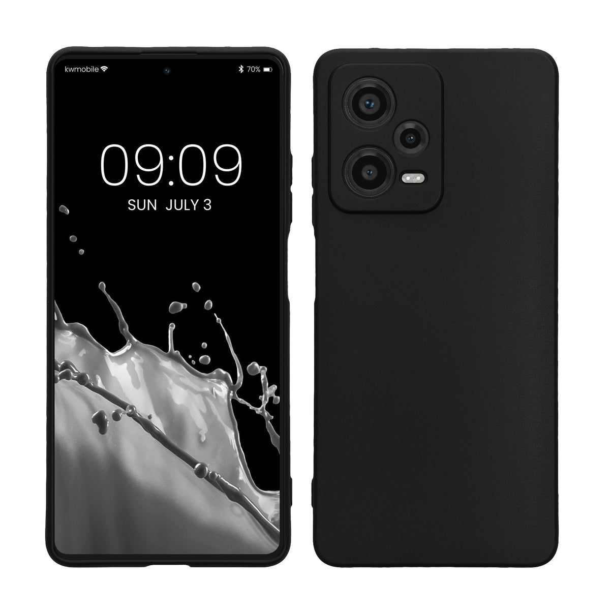 TPU Hülle mit Kameraschutz für Xiaomi Redmi Note 12 Pro 5G in Schwarz matt
