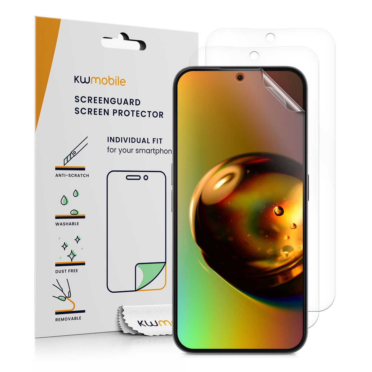 3x Folie kristallklar für Nothing Phone 3a / Phone 3a Pro